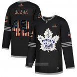 Camiseta Hockey Toronto Maple Leafs Tyler Bozak 2020 USA Flag Negro