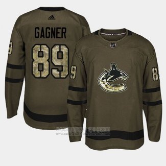 Camiseta Hockey Vancouver Canucks Sam Gagner Camuflaje Salute To Service