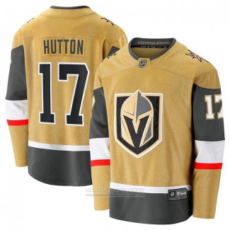 Camiseta Hockey Vegas Golden Knights Ben Hutton Primera Premier Breakaway Oro