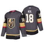 Camiseta Hockey Vegas Golden Knights James Neal Primera Autentico Jugador Gris