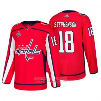 Camiseta Hockey Washington Capitals Chandler Stephenson Bound Patch Stanley Cup Final Rojo