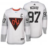 Camiseta Hockey America del Norte Connor Mcdavid 97 Premier 2016 World Cup Blanco