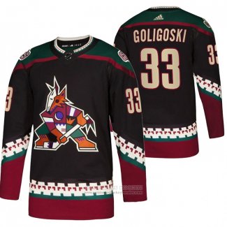 Camiseta Hockey Arizona Coyotes Alex Goligoski Throwback Kachina Negro