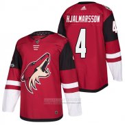 Camiseta Hockey Arizona Coyotes Niklas Hjalmarsson 4 Primera Autentico 2018 Rojo