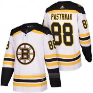 Camiseta Hockey Boston Bruins 88 David Pastrnak 2018 Segunda Autentico Blanco