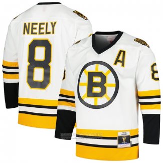 Camiseta Hockey Boston Bruins Cam Neely Mitchell & Ness 1993-94 Blue Line Blanco