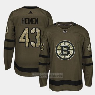 Camiseta Hockey Boston Bruins Danton Heinen Camuflaje Salute To Service