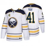 Camiseta Hockey Buffalo Sabres 41 Justin Falk 2018 New Season Team Road Blanco