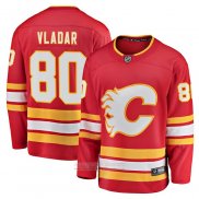 Camiseta Hockey Calgary Flames Daniel Vladar Primera Breakaway Rojo