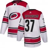 Camiseta Hockey Carolina Hurricanes 37 Svechnikov Red Segunda Autentico Blanco