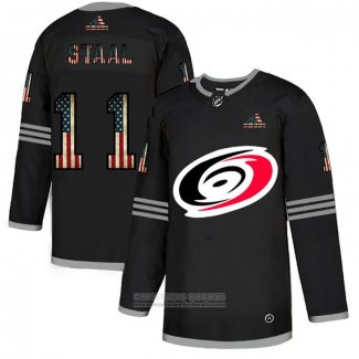 Camiseta Hockey Carolina Hurricanes Jordan Staal 2020 USA Flag Negro