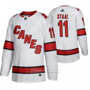 Camiseta Hockey Carolina Hurricanes Jordan Staal Segunda Autentico Jugador Blanco