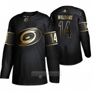 Camiseta Hockey Carolina Hurricanes Justin Williams Golden Edition Negro