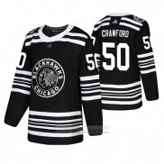 Camiseta Hockey Chicago Blackhawks Corey Crawford Winter Classic Negro