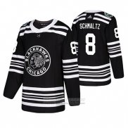 Camiseta Hockey Chicago Blackhawks Nick Schmaltz Winter Classic Negro