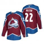 Camiseta Hockey Colorado Avalanche 22 Colin Wilson Autentico Primera 2018 Rojo