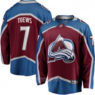 Camiseta Hockey Colorado Avalanche Devon Toews Primera Breakaway Rojo