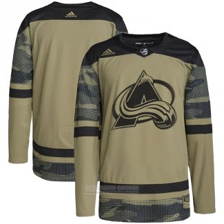 Camiseta Hockey Colorado Avalanche Military Appreciation Team Autentico Practice Camuflaje