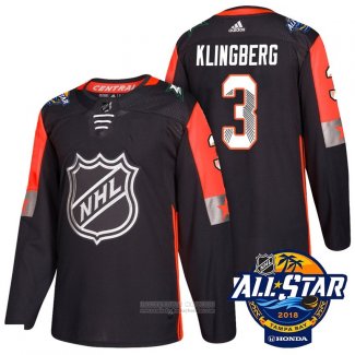 Camiseta Hockey Dallas Stars 3 John Klingberg Negro 2018 All Star Autentico