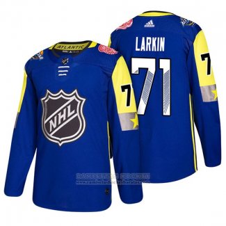 Camiseta Hockey Detroit Red Wings Dylan Larkin 2018 All Star Azul