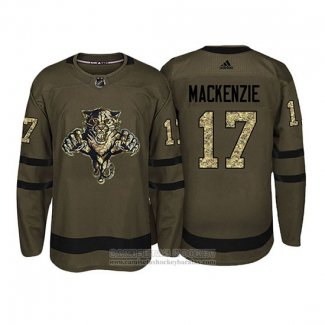 Camiseta Hockey Florida Panthers Derek Mackenzie Camuflaje Salute To Service