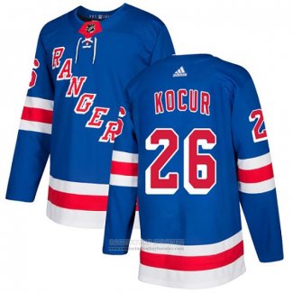 Camiseta Hockey New York Rangers 26 Joe Kocur Primera Autentico Azul