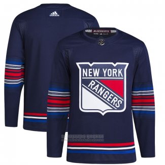 Camiseta Hockey New York Rangers Alterno Autentico Primegreen Azul