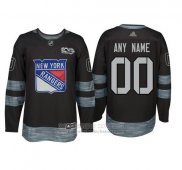 Camiseta Hockey New York Rangers Personalizada Negro