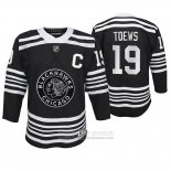 Camiseta Hockey Nino Chicago Blackhawks Jonathan Toews Premier Alterno Negro