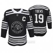 Camiseta Hockey Nino Chicago Blackhawks Jonathan Toews Premier Alterno Negro