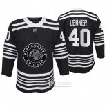 Camiseta Hockey Nino Chicago Blackhawks Robin Lehner Premier Alterno Negro