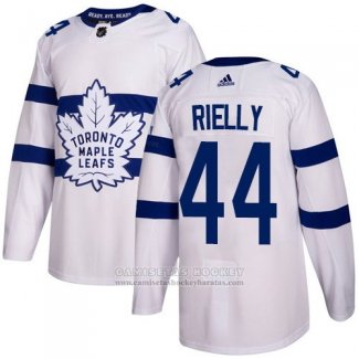 Camiseta Hockey Nino Toronto Maple Leafs 44 Morgan Rielly Blanco Autentico 2018 Stadium Series Stitched