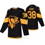 Camiseta Hockey Pittsburgh Penguins Derek Grant Autentico 2019 Stadium Series Negro