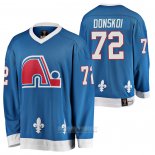 Camiseta Hockey Quebec Nordiques Joonas Donskoi Heritage Vintage Replica Azul