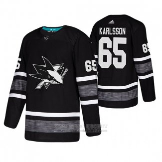 Camiseta Hockey San Jose Sharks Erik Karlsson 2019 All Star Negro2