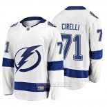 Camiseta Hockey Tampa Bay Lightning Anthony Cirelli 2019 Segunda Breakaway Blanco