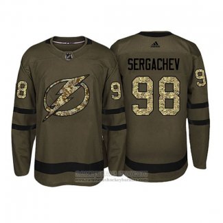 Camiseta Hockey Tampa Bay Lightning Mikhail Sergachev Camuflaje Salute To Service