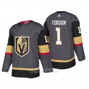 Camiseta Hockey Vegas Golden Knights Dylan Ferguson Primera Autentico Jugador Gris