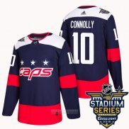 Camiseta Hockey Washington Capitals 10 Brett Connolly Azul 2018 Stadium Series Autentico