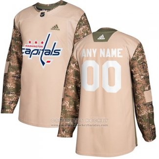 Camiseta Hockey Washington Capitals Camuflaje Autentico 2017 Dia De Los Veteranos Stitched Personalizada