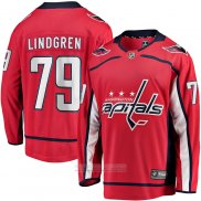 Camiseta Hockey Washington Capitals Charlie Lindgren Primera Breakaway Rojo