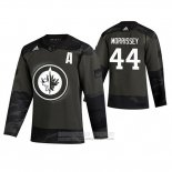 Camiseta Hockey Winnipeg Jets Josh Morrissey 2019 Dia De Los Veteranos Camuflaje